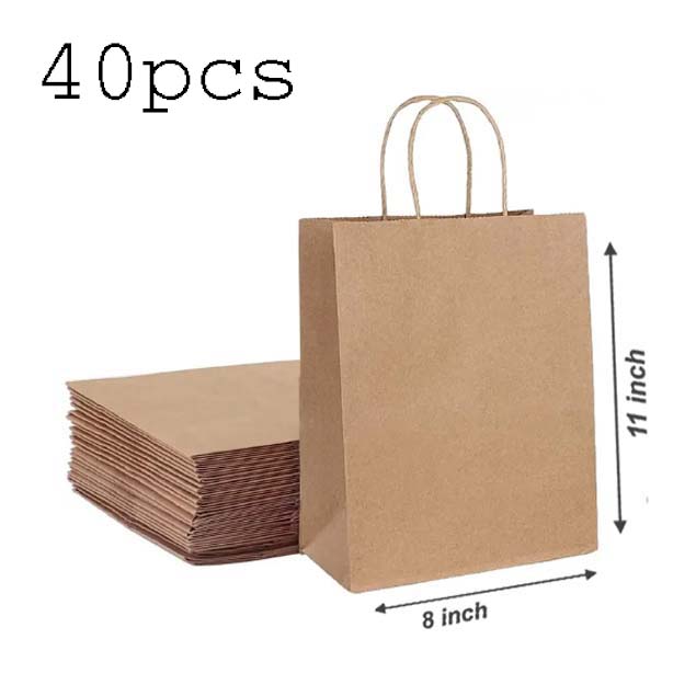 1050 PCS Kraft Bag Paper Gift Bags , Reusable Grocery Shopping Bags