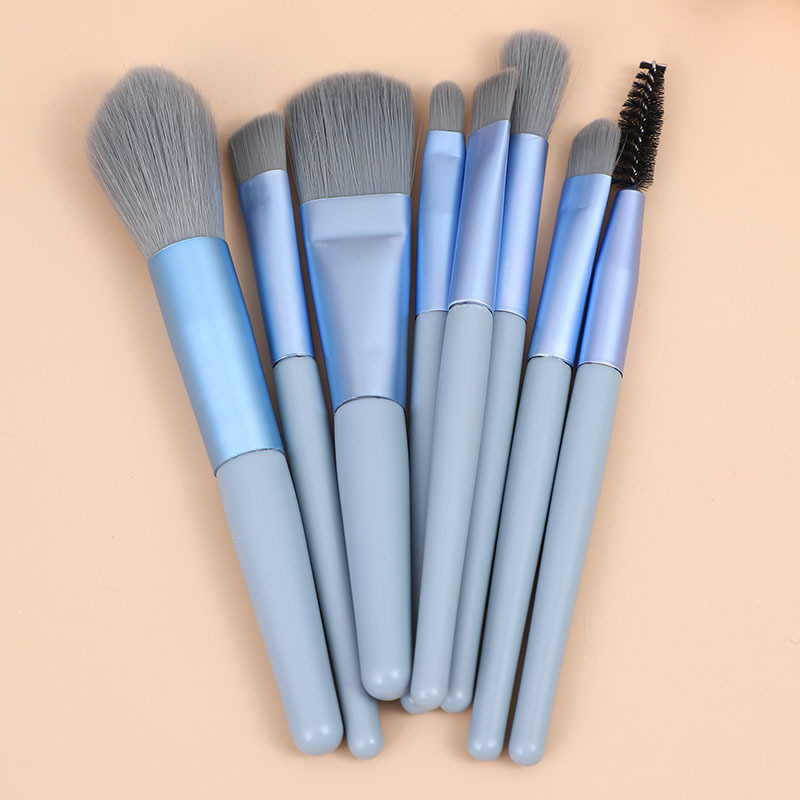 8Pcs Mini Size Makeup Brushes Pcs Mini Travel Portable Soft Makeup Brushes Set Eye Shadow Foundation Powder Eyelash Lip Concealer Blush Make Up Brush Set