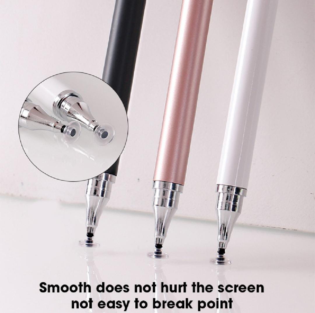 2 in 1 Stylish Universal Stylus Pen for Tablet Mobile Phone Pad Screen Podazz |  Stylish Universal Practical Dual-use Capacitive Tablet Stylus Pen Exquisite Double-headed Silicone Disc Drawing Tablet Phone Capacitor Pen