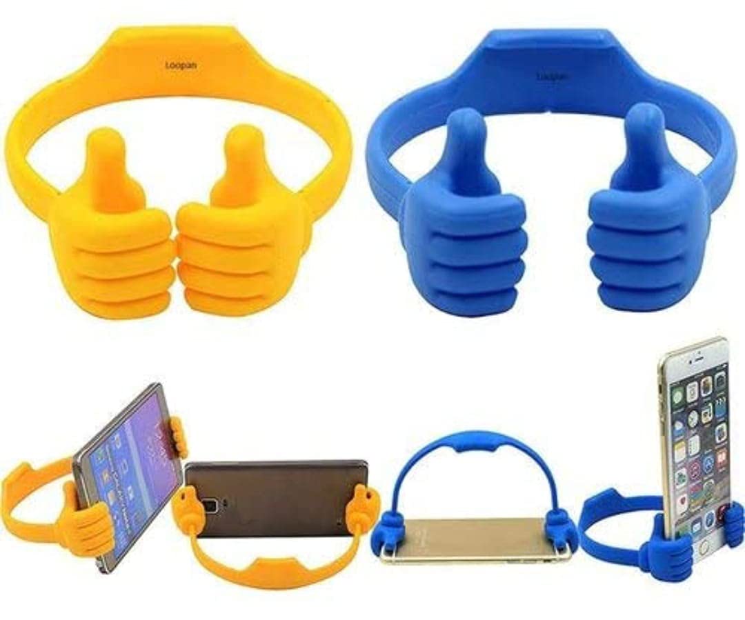 Stand Tabletop Hand Shaped Fun Mobile Cell Phone Stand Holder for Desk Table Mobile Holder Thumb Mobile Stand (Multicolour)