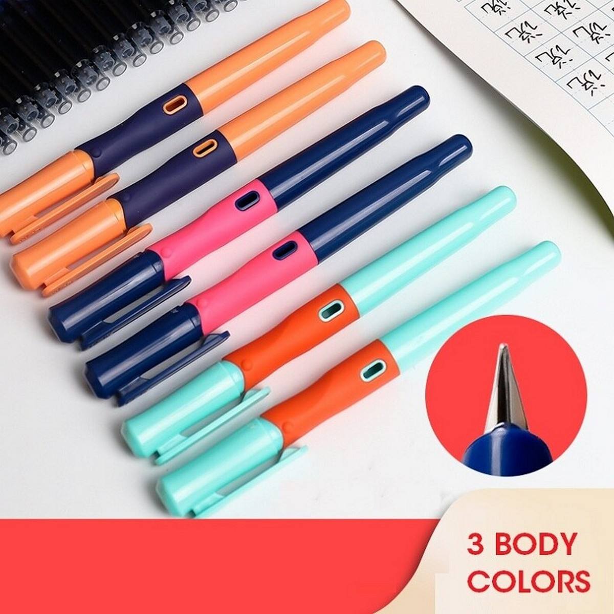 M&G AFPM1371 0.7mm Mechanical Erasable Blue Ink Fountain Pen for ...