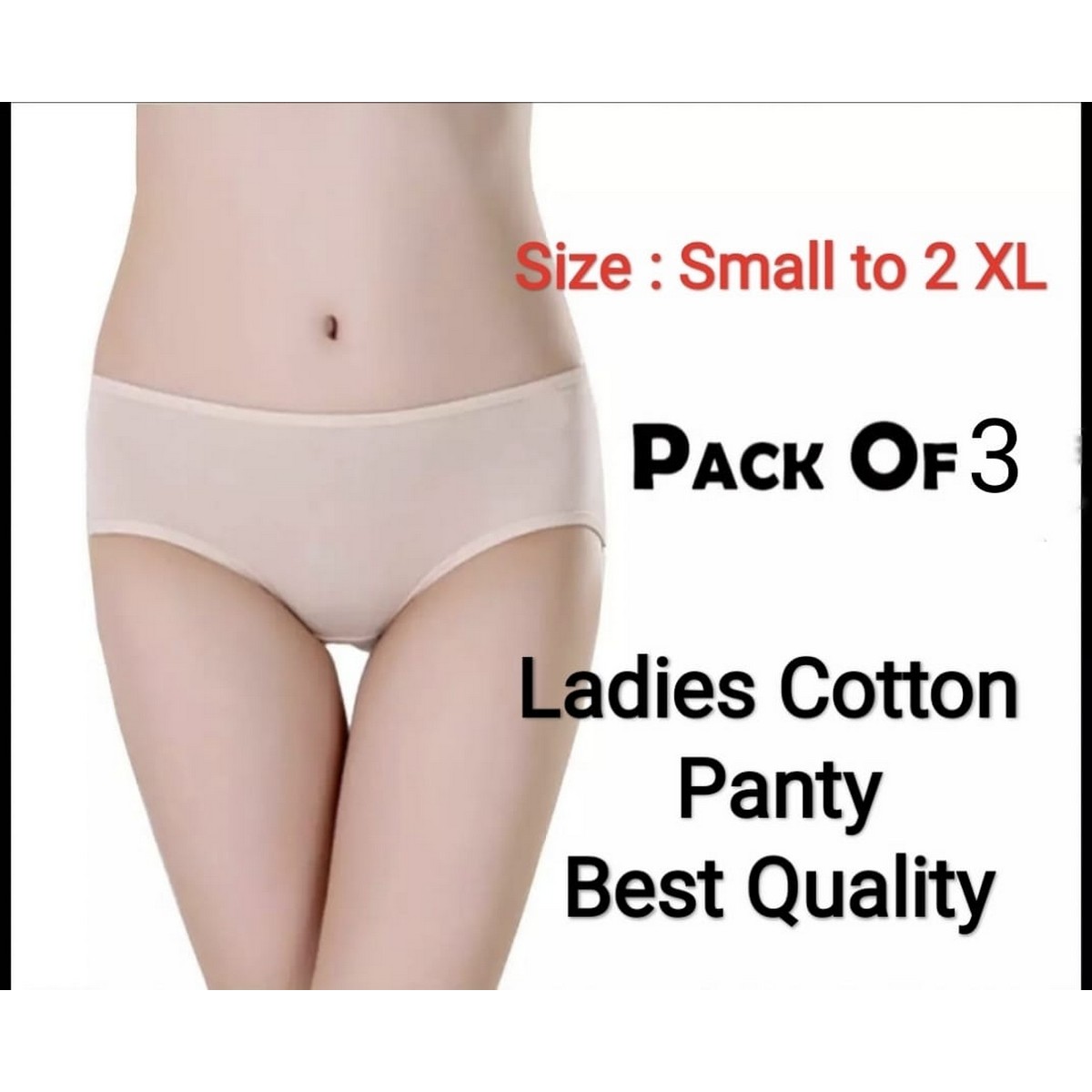 Cotton Panty for women/ Pack of 3 Comfortable Cotton Brief for Women  Underwear Panties