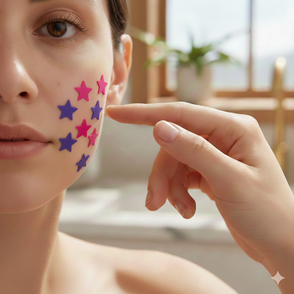 Pure O Fresh - Hydrocolloid Pimple Patches (Star, Heart & Cute Shapes) - 36 Patches - Acne Absorbing Covers for Face & Skin