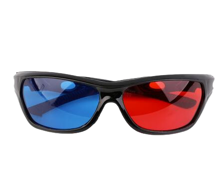 Red Cyan Blue Anaglyph 3D Glasses for 3D Movies, Images and Games