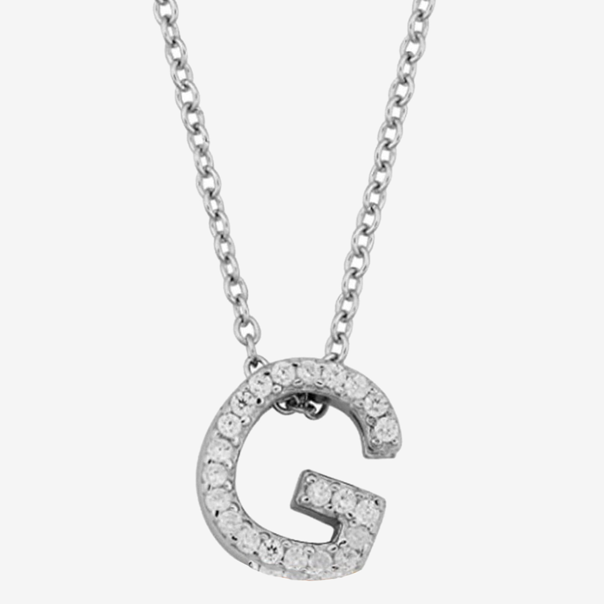 Silver Stainless Steel Alphabet Necklace/Locket/Pendants for Girls ...