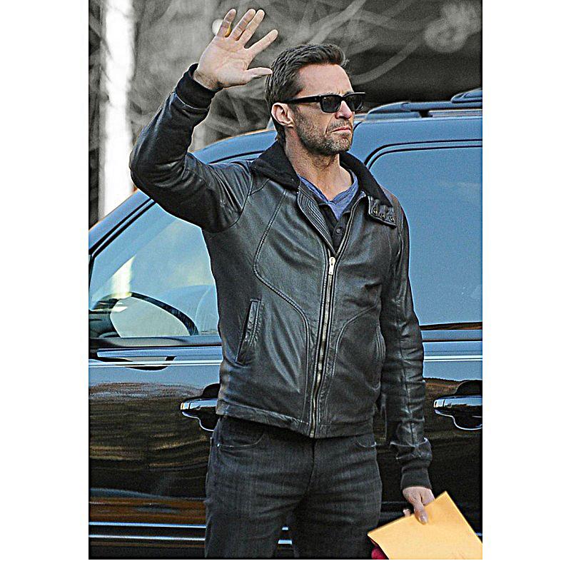 hugh jackman leather jacket