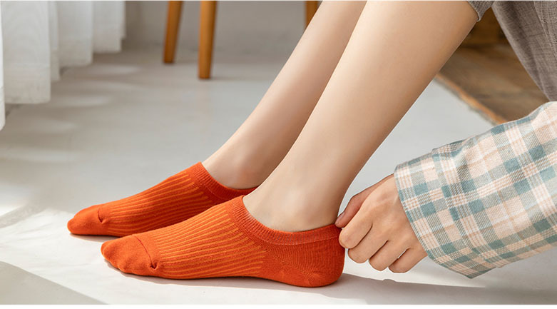 Summer Cotton Thin Open Toe Sock Slippers Low Tube Invisible Boat Socks  Sweat Absorption Deodorant Sock