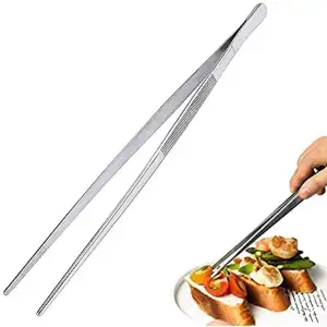 Food Tweezers 12 Inch Extra Long Tweezers, Metal Tongs Stainless Steel  Kitchen Food Tong Bread Clip Pastry Clamp Barbecue Kitchen Tongs For  Cooking Se