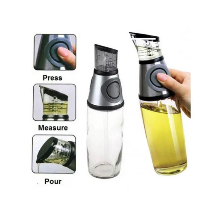 Press & Measure Oil Dispenser - 500Ml -White
