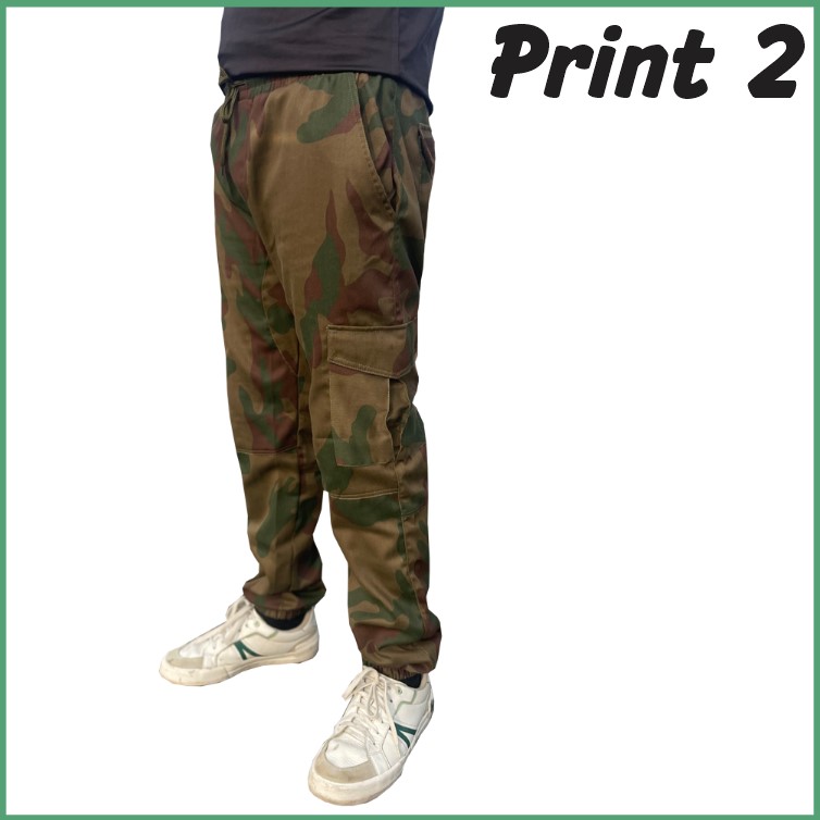 Men's Camo Cargo Pants Lightweight Wild Army Military Outdoor Trousers with 6 Pockets / Camo Pants Cotton Casual Work Hiking Pants with 6 Pockets
