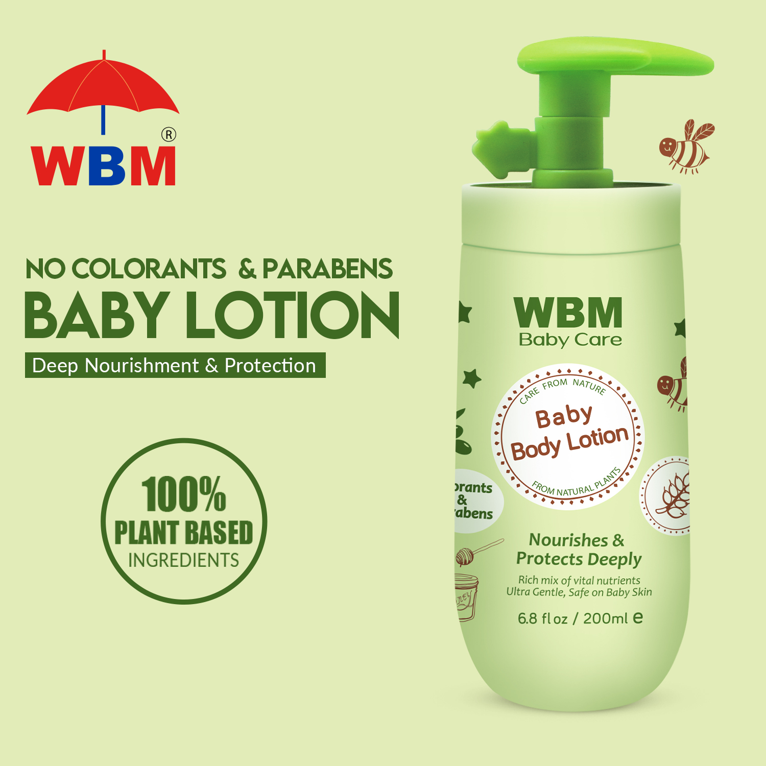 WBM Baby Body Lotion 200ml Baby Lotion for Soft Skin