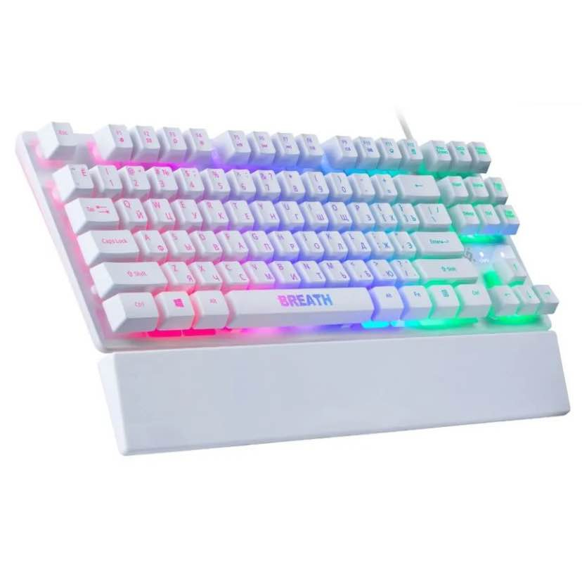 DEFENDER BREATH RGB Gaming Keyboard | Semi Mechanical Feel | RGB LED Backlit Wired USB Keyboard for PC, Laptop, Gaming & Typing