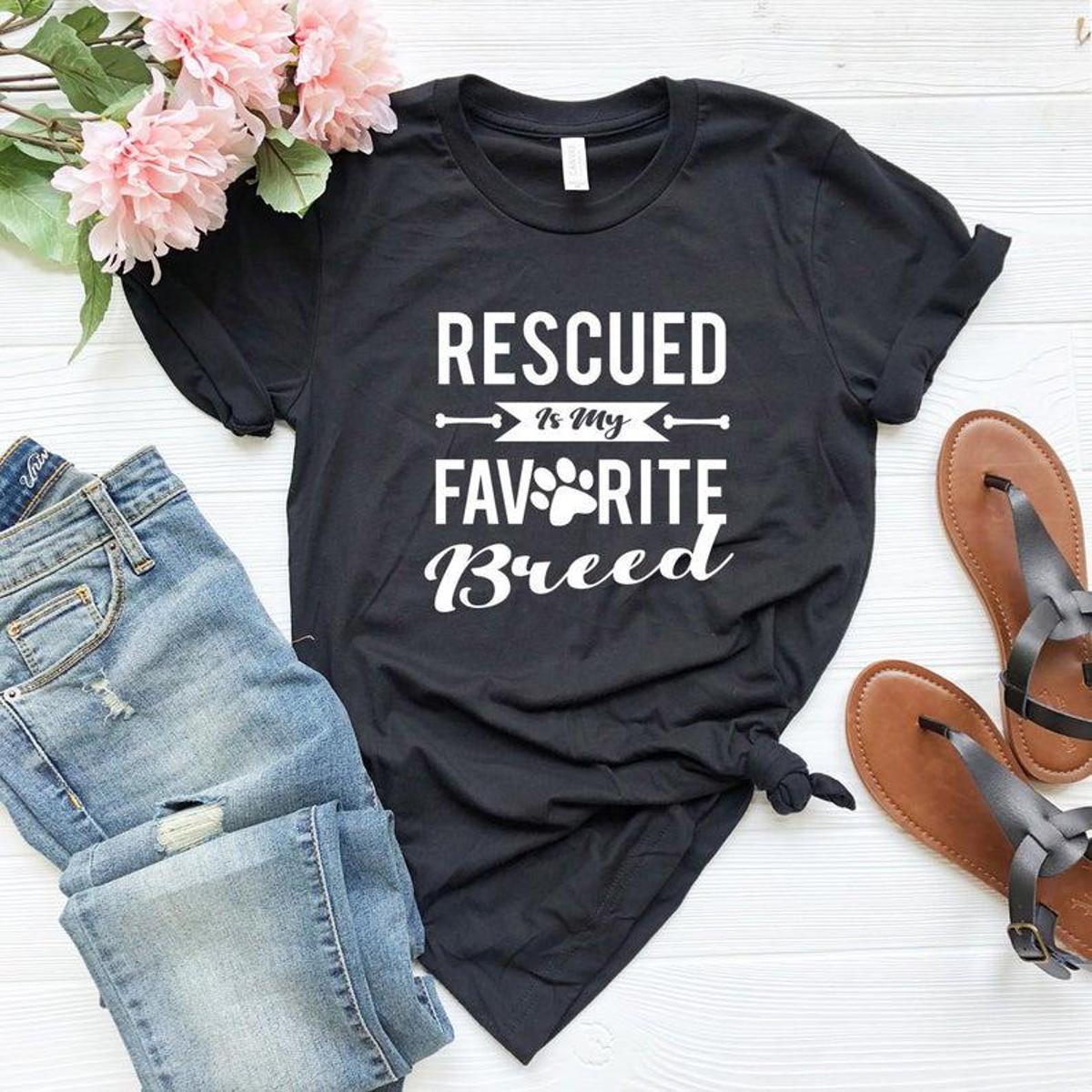 rescued is my favorite breed sweatshirt