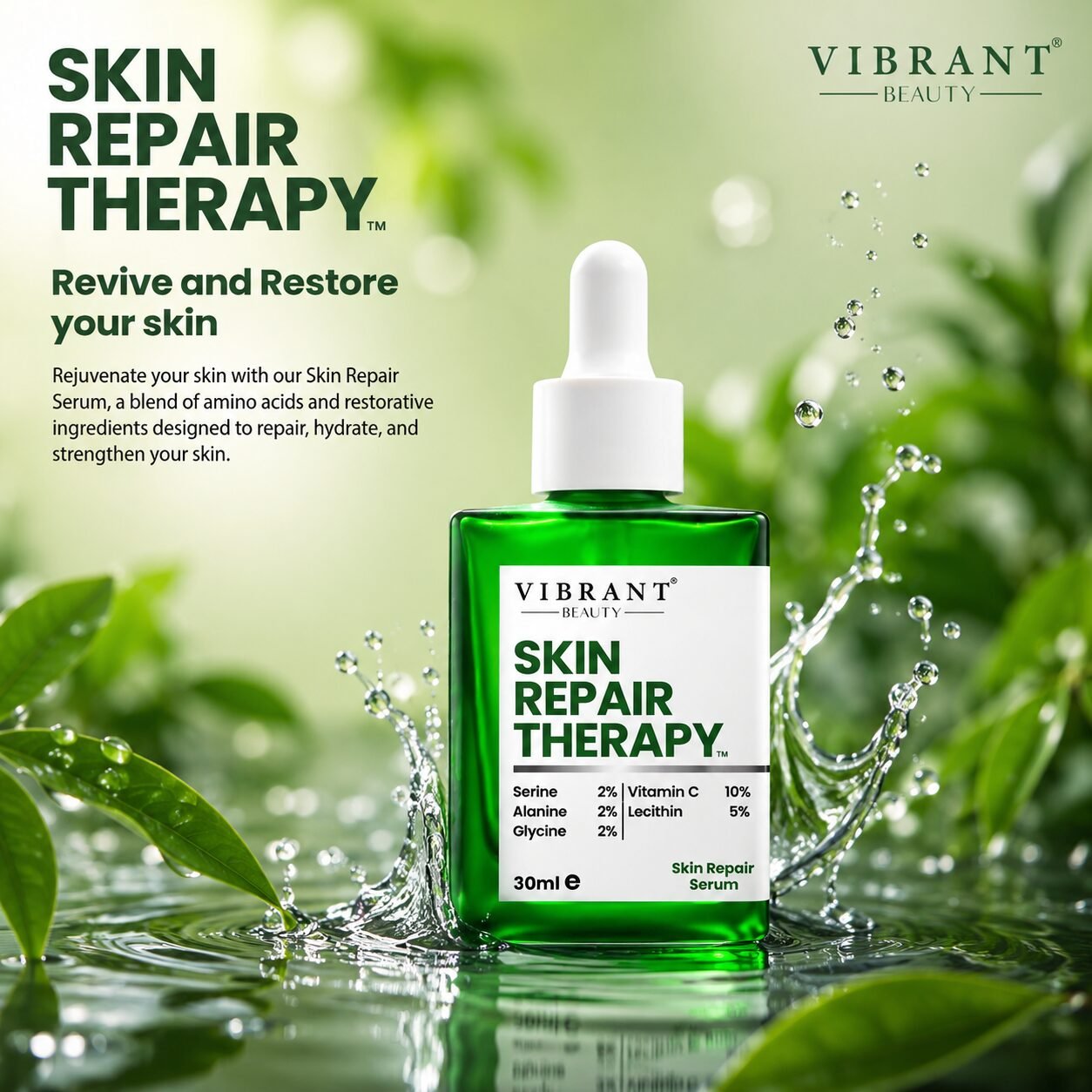 Vibrant Beauty Skin Repair Therapy Skin Repair Serum | Skin Care Serum | 30ml