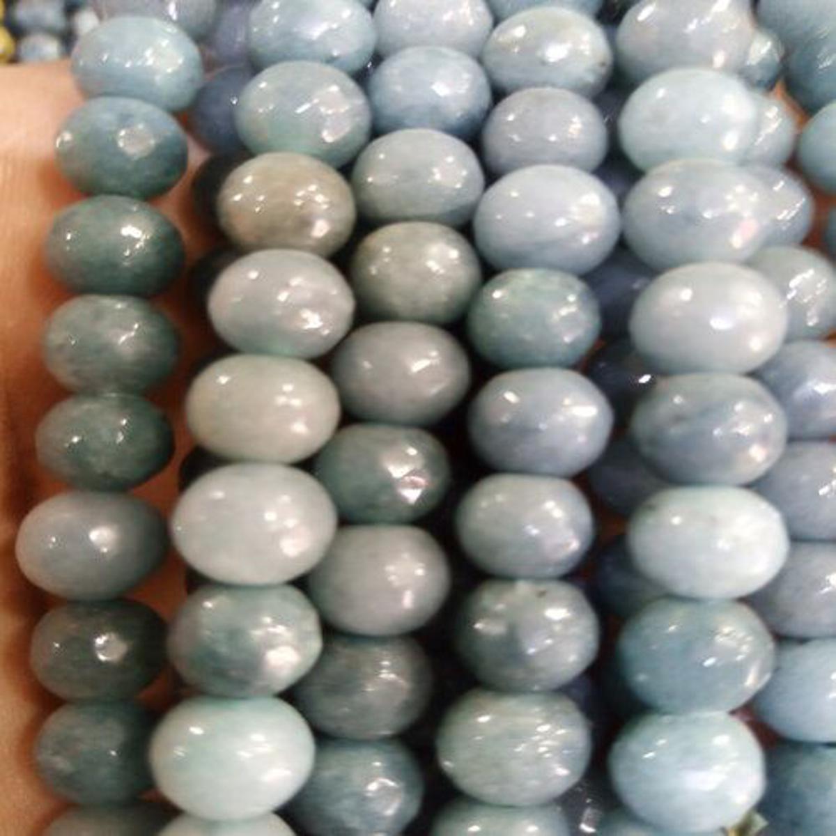 Grey colour jade real stone string for sale in very reasonable price