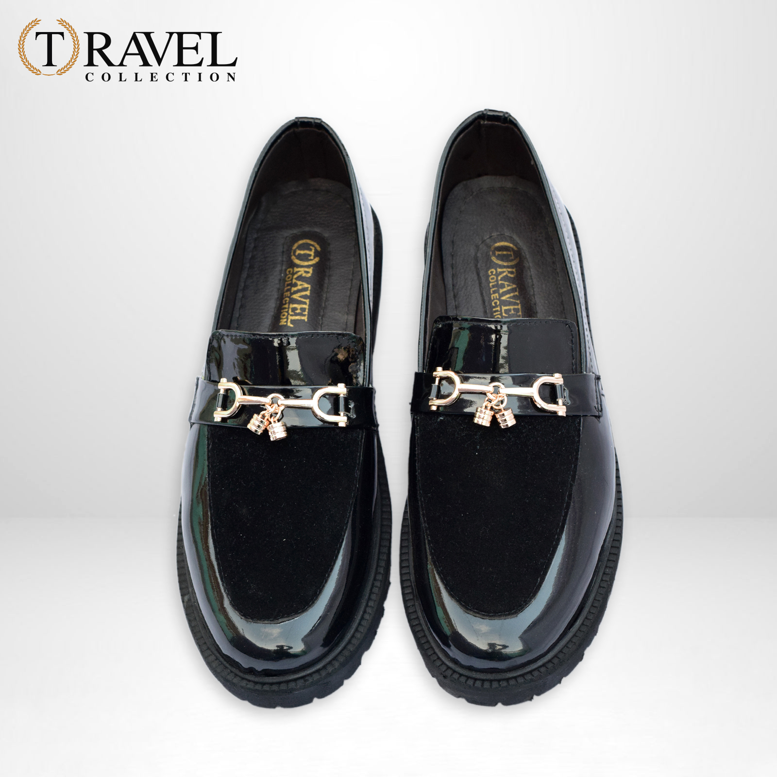 Travel Collection - Chunky Loafers Shoes - Best Quality Formal shoes for men - Black Color