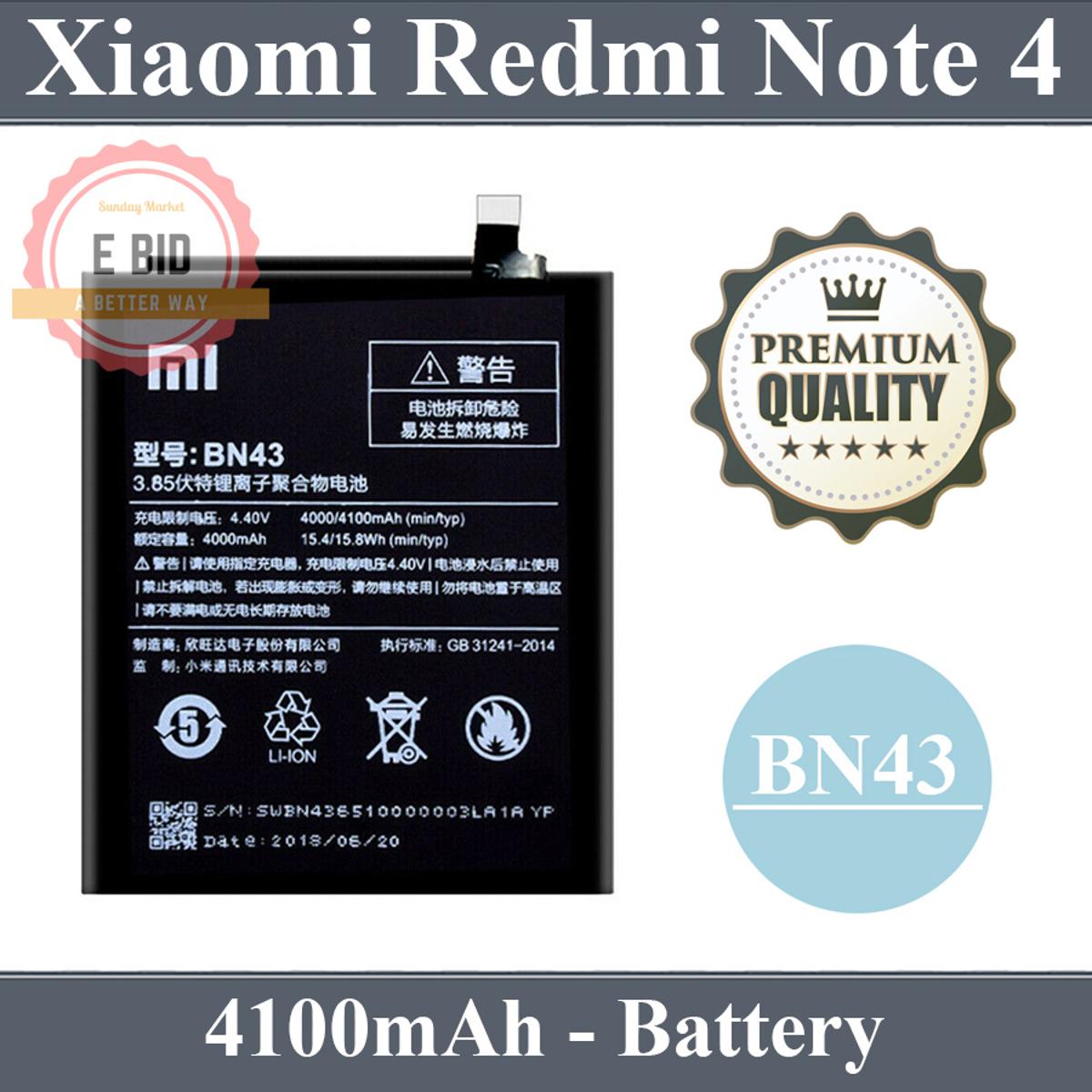 redmi note 4 bn43 battery