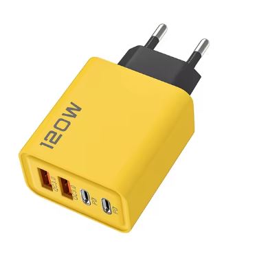 120W  Portable USB-C PD 4-Port Adapter Quick Charge Wall Charger