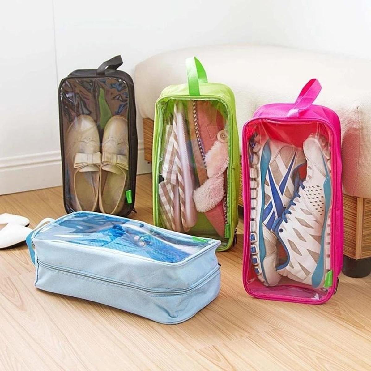 Pack of 10 - Travel Shoes Organizer Storage Bag