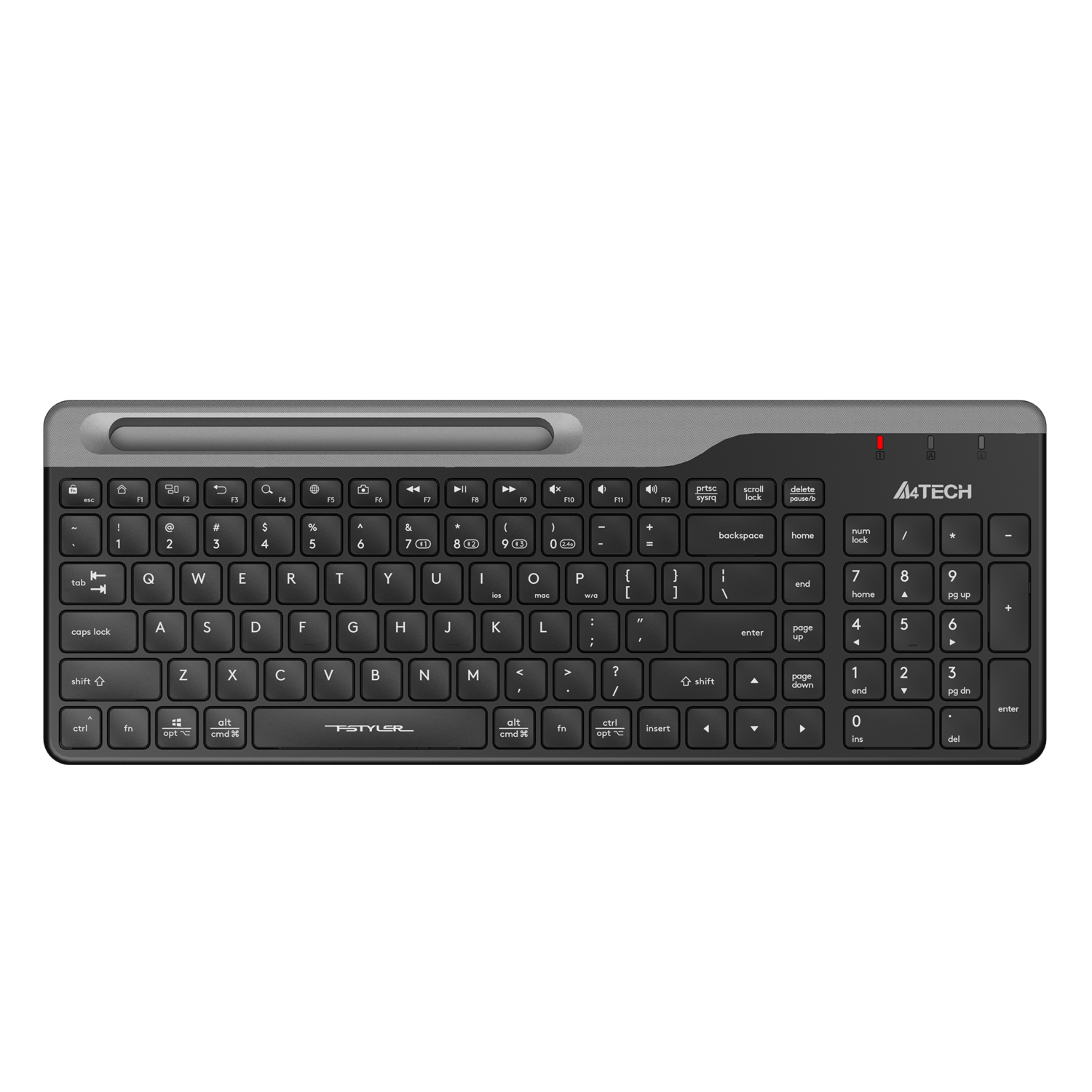 A4Tech FBK25 NEW EDITION QuietKey Silent Typing Bluetooth & 2.4G Wireless Keyboard Pairs