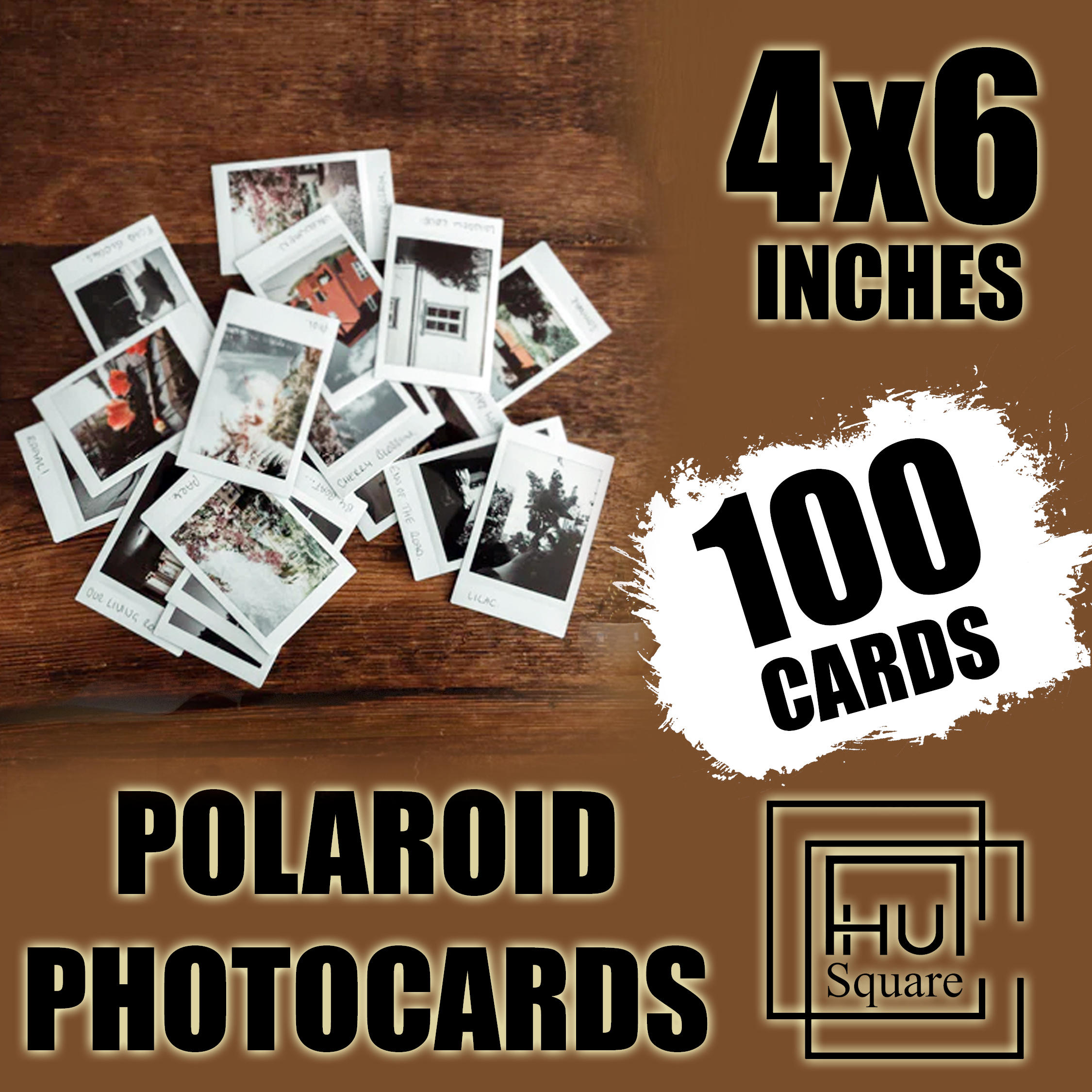 Customize Polaroid Photo Cards For Wall Decor Size 4x6 Inches