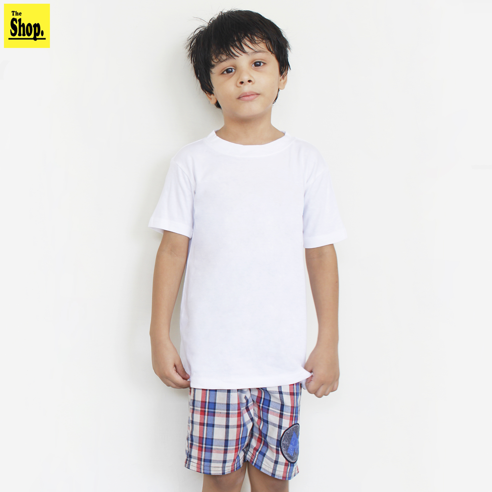 The Shop - Basic Round Neck Half Sleeves T-Shirt For Boys & Girls Kids, 1 Year To 14 Years  - RN-HS1