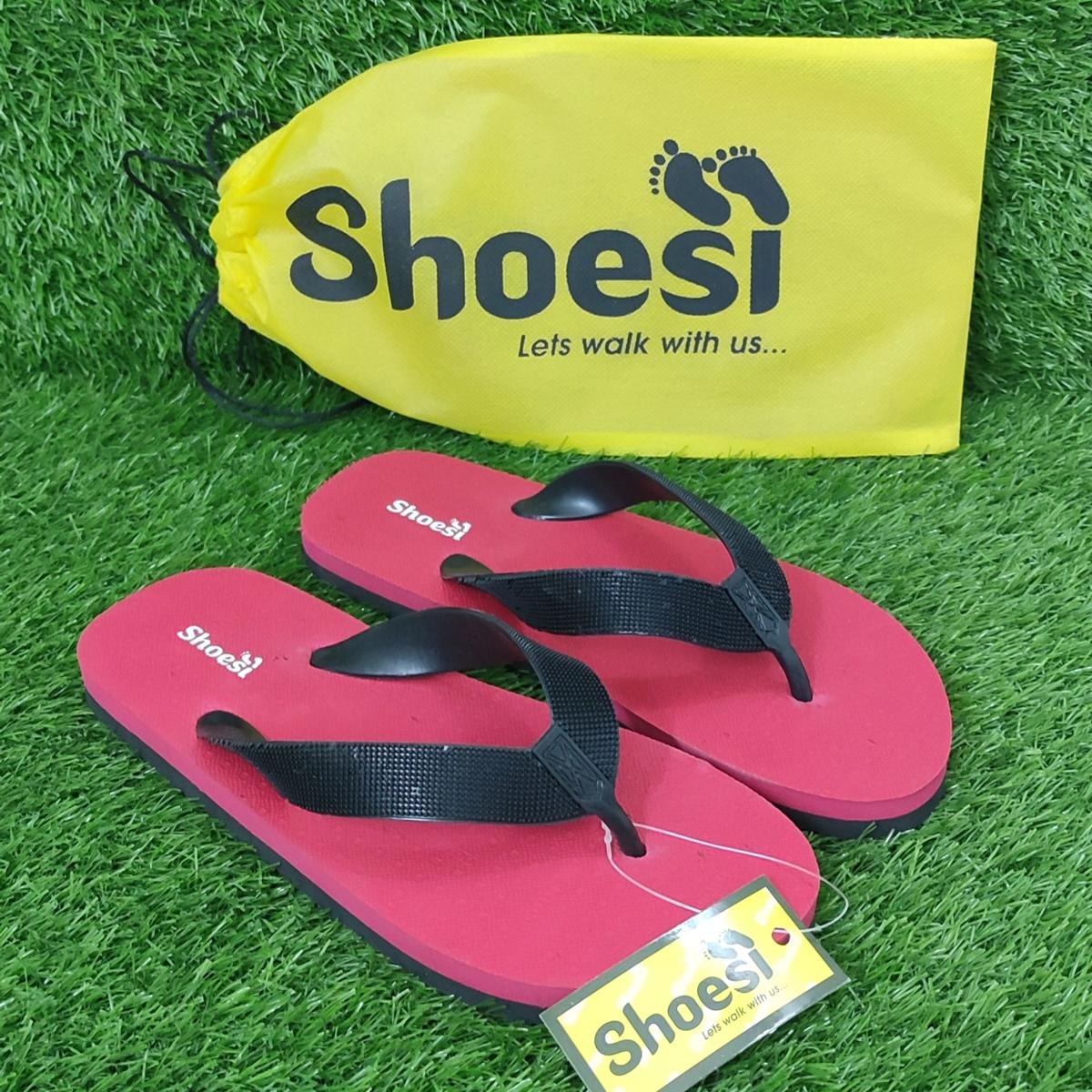 Shoesi | Twinkle Red Slippers / Flip Flops / Chappal