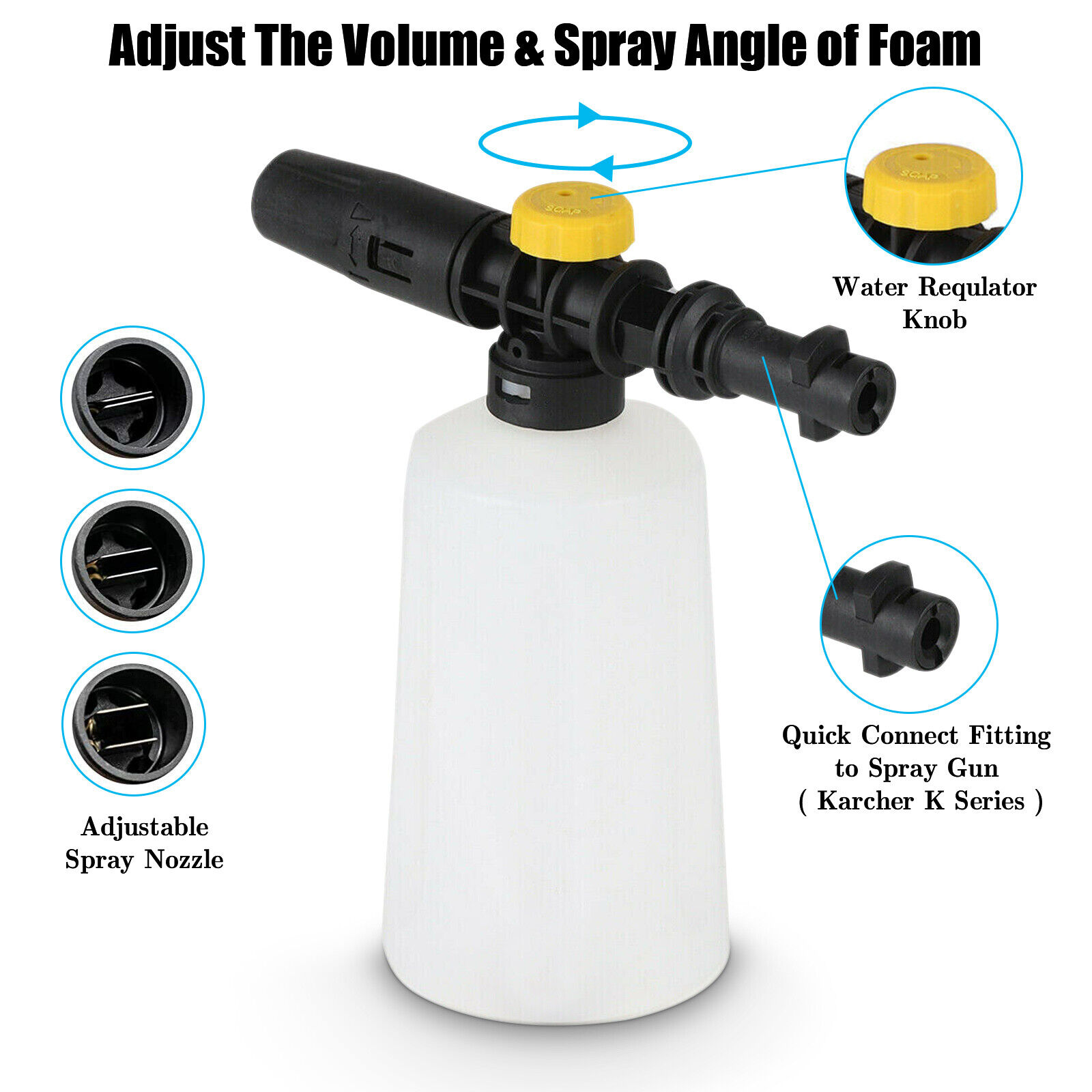 Foam Lance for KARCHER 750ml Snow Foam Cannon Shampoo Dispenser