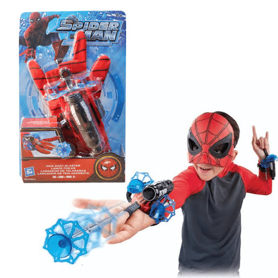 Spider-Man Web Dart Hand Gloves Action Figure Toy For Kids and Toddlers