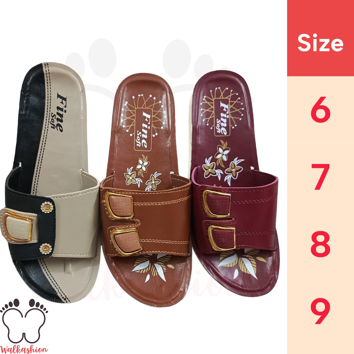 House Slippers for Women, Girls and Ladies. Flat Non slippery sole.Casual slippers. Light weight, Soft, Durable and Comfortable. Available in Black/cream, Maroon and Mustard Colors. Flat PU Non slippery sole. Best for indoor and outdoor casual use.