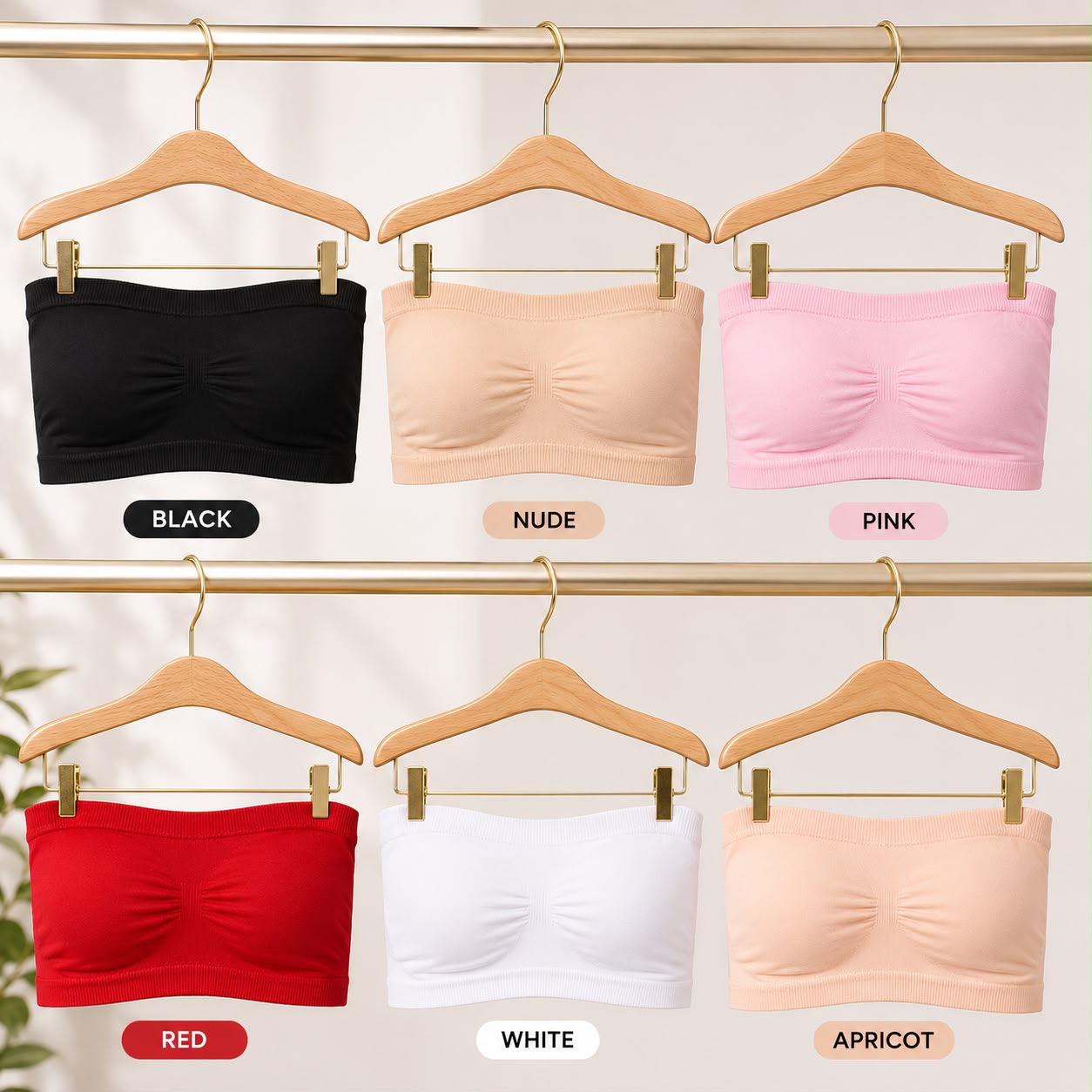 Stretchable Comfort Strapless Bra Non-Slip Soft & Perfect Fit Everyday Seamless Tube Bra