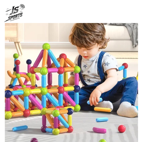 Magnetic Building Colorful Block Set for Kids Educational Creative Construction Toy Best Perfect Innovative Birthday Gift for Boys and Girls , Magnetic Blocks , Special Gift for Kids , Best Vacation Activity , Educational Toy Set
