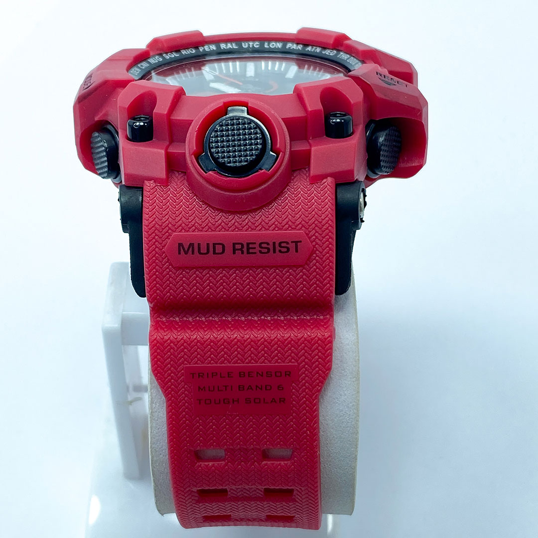 Anti-Magnetic Shock Absorbing Structure Dual Time Multifunctional Display Water Resistant Sports Watch