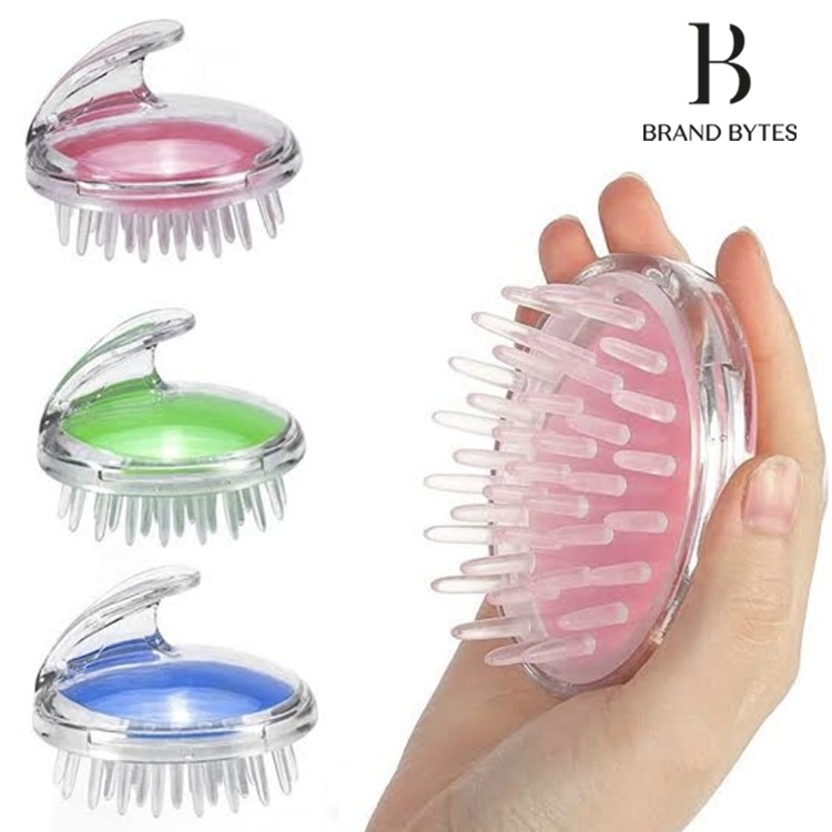 Brand Bytes Silicone Scalp Massage Shampoo Brush For Hair price in Pakistan