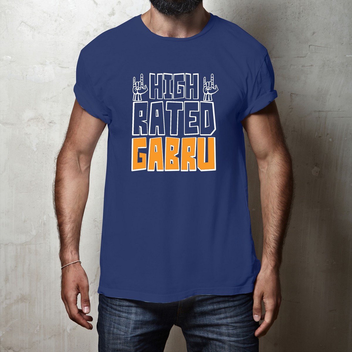 High rated gabru half sleeves t shirt 
