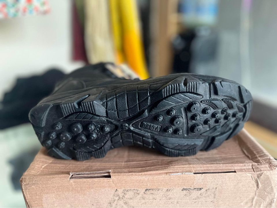 Long Black boots Shoes For Men