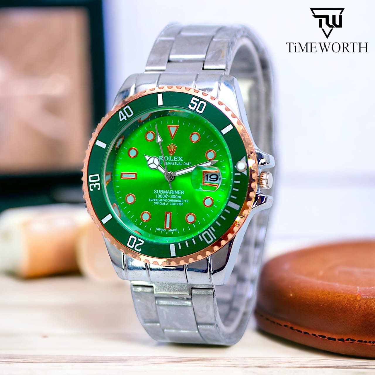Classic Luxury Watch for Men / Boys - Stylish Stainless Steel Analog Quartz Mens Watch - Multicolor - Art# M247 -Rox-ChW90500Dt-Sport-00104a
