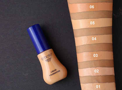 Emelie Liquid Foundation Makeup Long-Lasting Full Coverage Face Base for All Skin Types