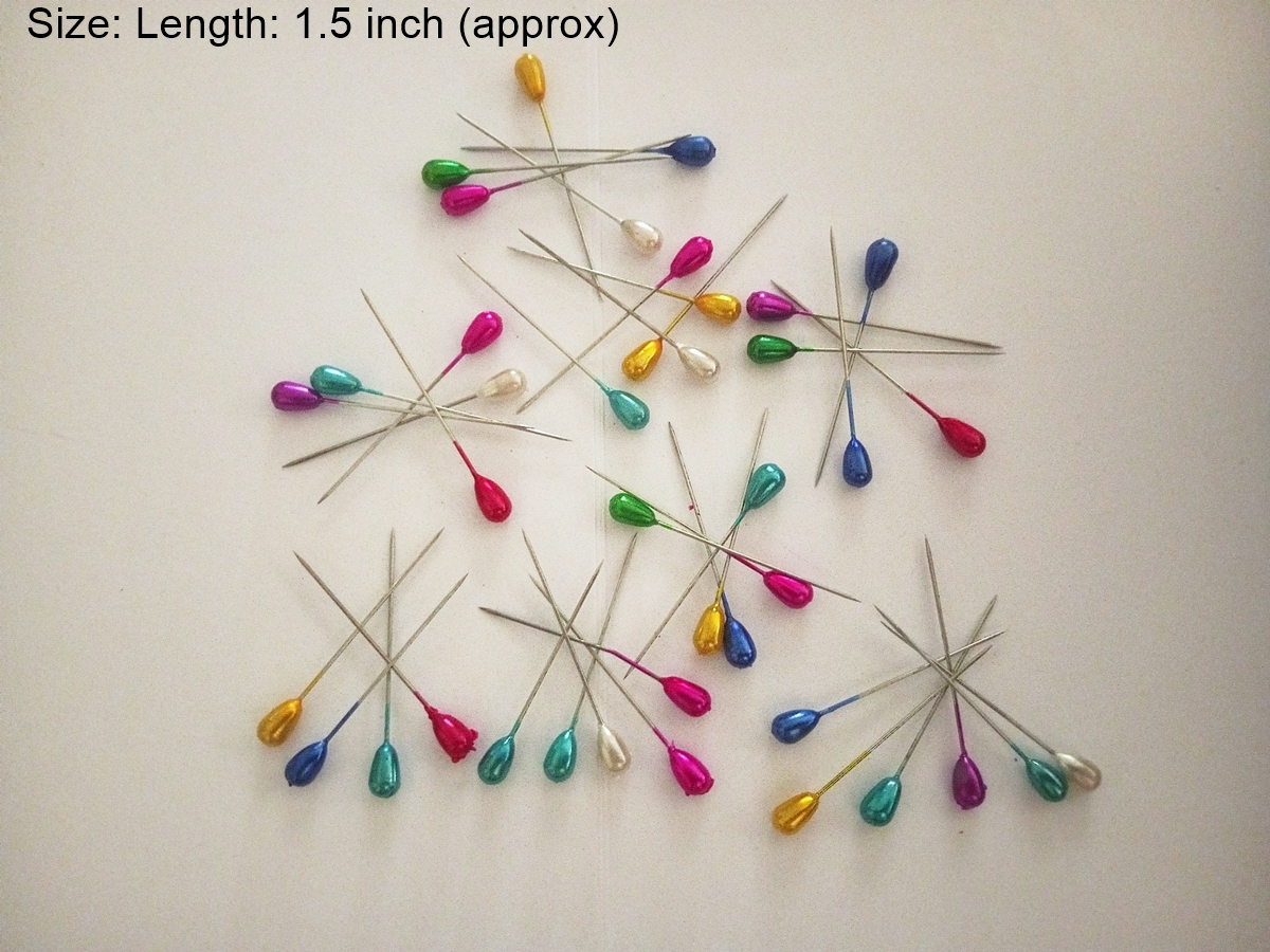 80 Pieces -Scarf Pins  Pear Shaped Clothing Dress Pin for Kids & Women