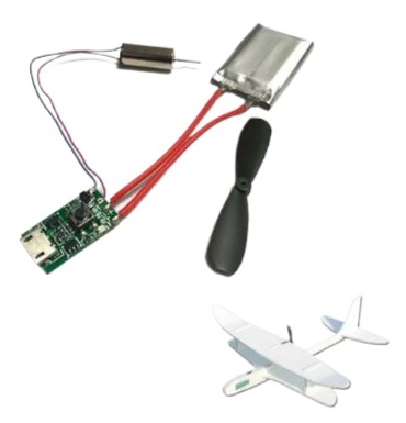 Diy airplane battery motor circuit board set hand throwing