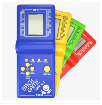 Brick Game Console for Kids – 9999-in-1 Classic Handheld Video Game (Pack of 1, Random Color)