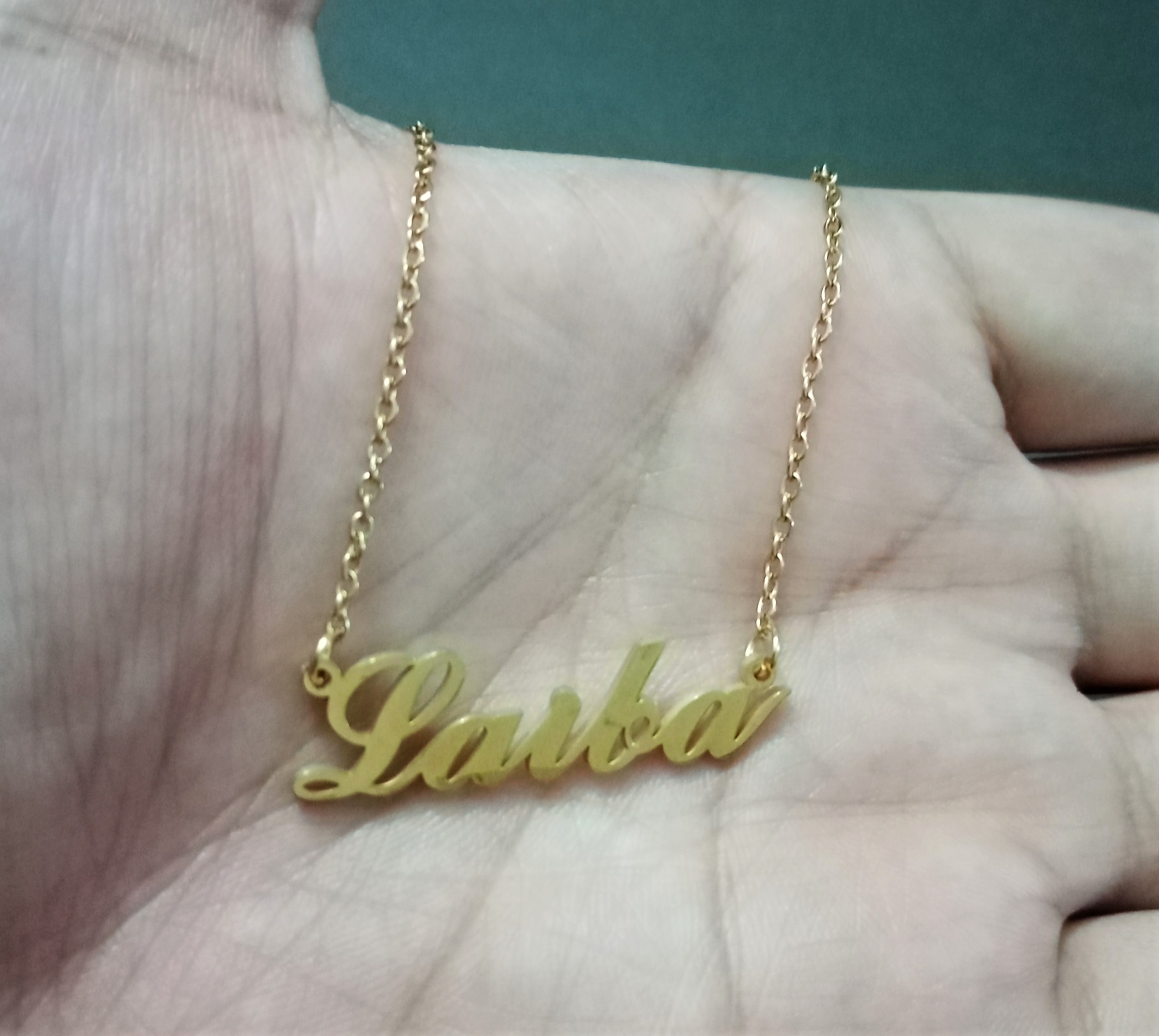 LAIBA NAME NECKLACE PENDANT LOCKET 