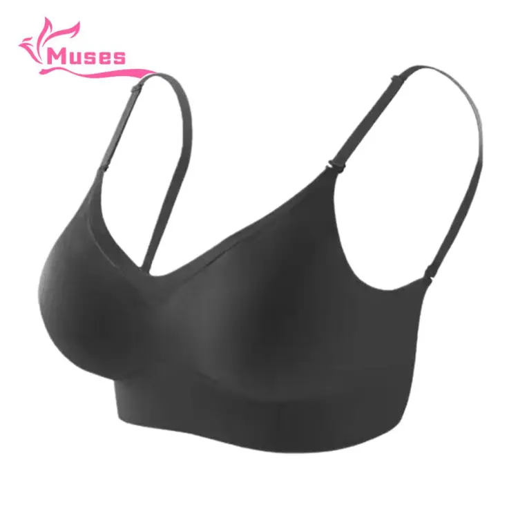 Muses Mall Women Brassiere Wire Free Summer Invisible Seamless Bra