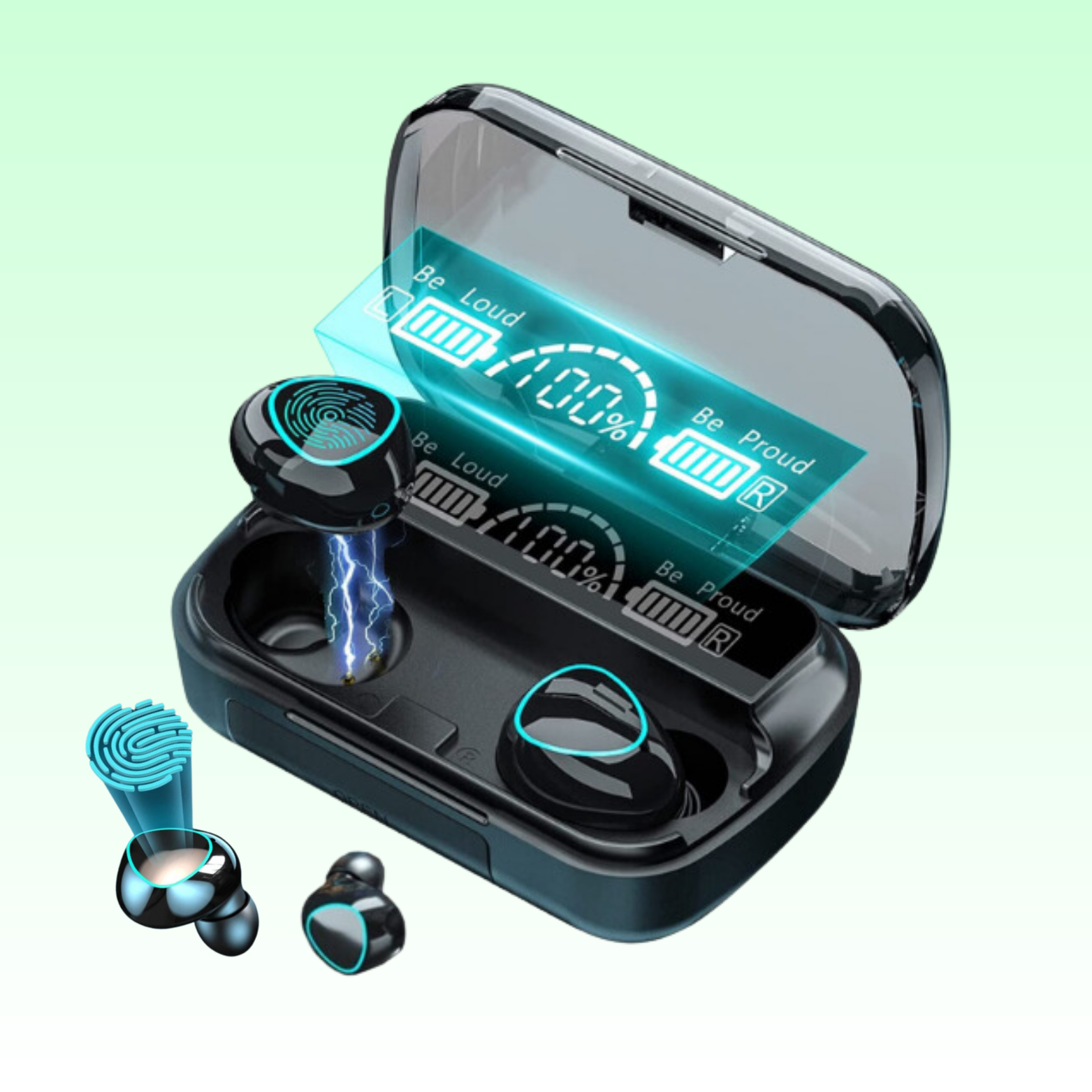 M10 Air buds Wireless Bluetooth EarBuds Stereo Earphones with Power bank Bluetooth Ear phone Ear Buds Airdots Premium Quality For All Smart Phones