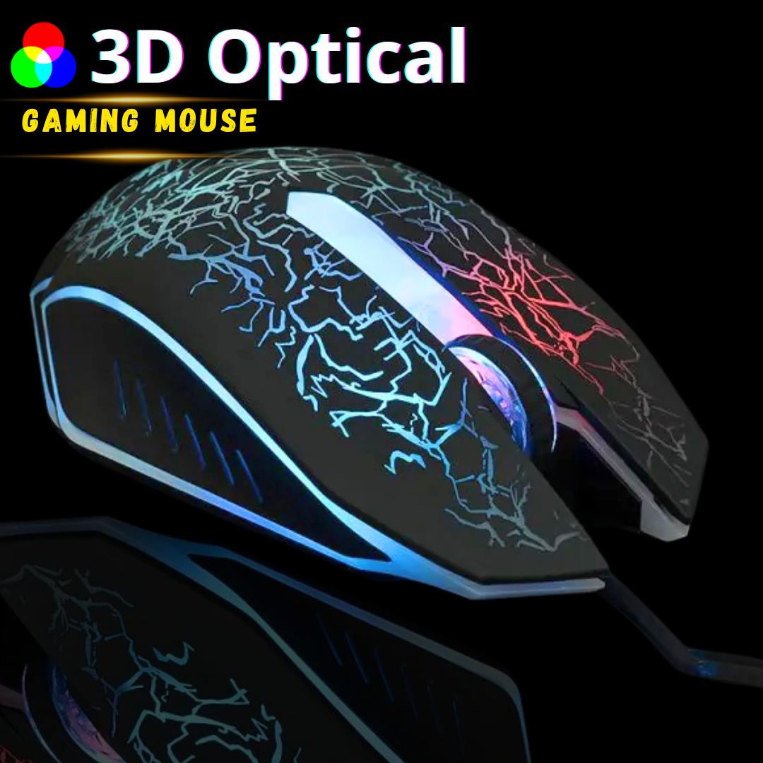 RGB Gaming Mouse 7 Buttons Wired USB Optical Mouse with 4 Levels DPI for PC, Laptop, Pubg Mobile with Free Mouse Pad - By Panorama