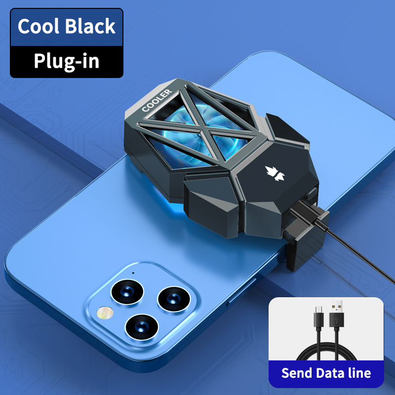 DY08 Universal Mobile Phone Cooling Fan | Radiator Heat Sink Game Cooler System | Portable Adjustable RGB Lights Fan | Gaming Accessories For PUBG FREEFIRE