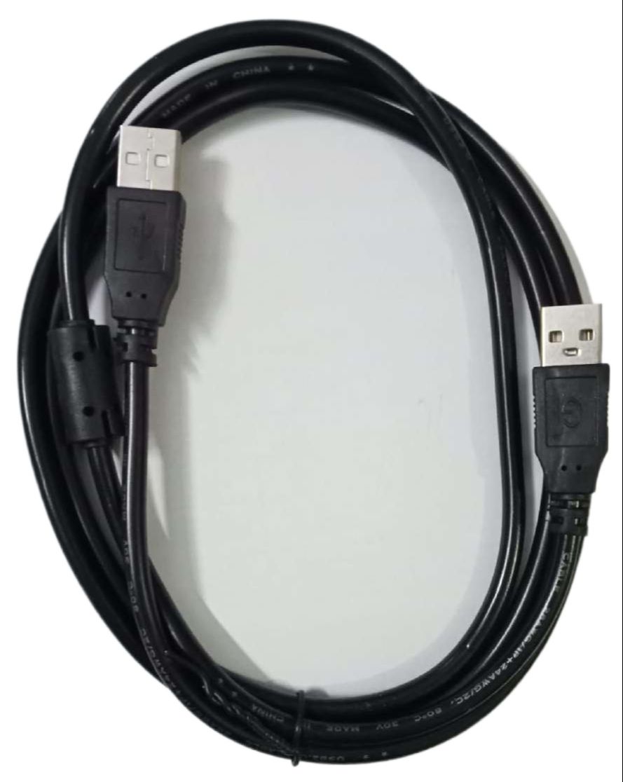 Male To Male USB Cable USB A To USB A Cable 1.5 meter Black