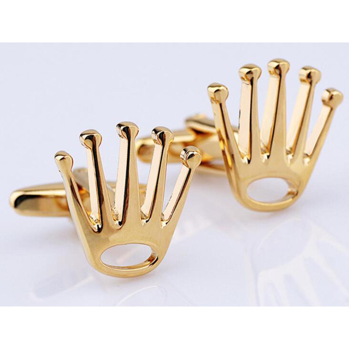 Imported Premium Quality Crown Cufflinks Studs For Shirt Wedding Party Gift