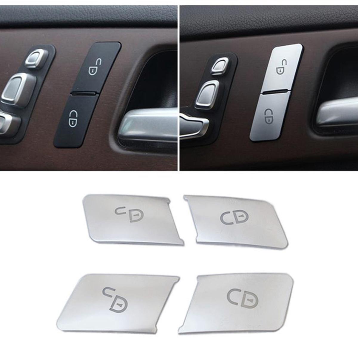 4 Pcs Car Accessories: 2 Pcs Car Door Stopper Protection Door Check Arm  Stop Cover & 2 Pcs Demister Cover