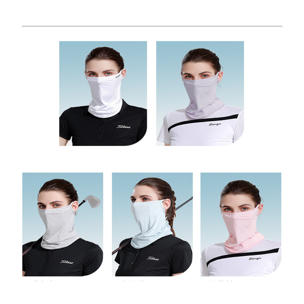 Yfashion Ice Silk Sunscreen Mask Scarf Riding Neck uard Breathable Ear ype  Face Cover
